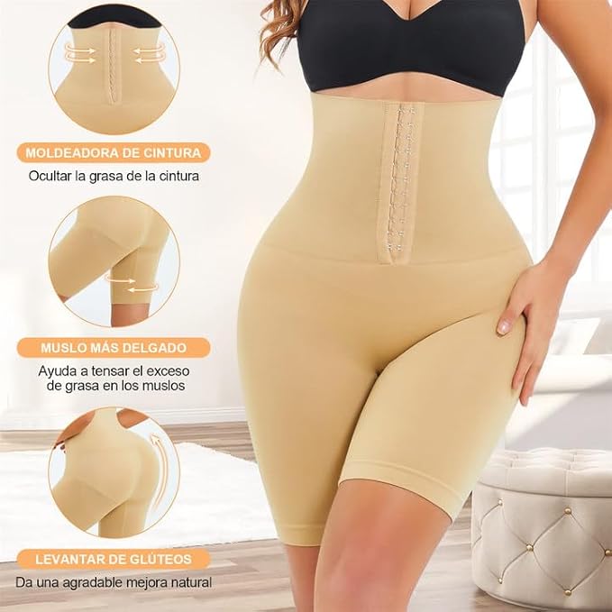 Faja moldeadora con cintura ajustable beige XL/XXL